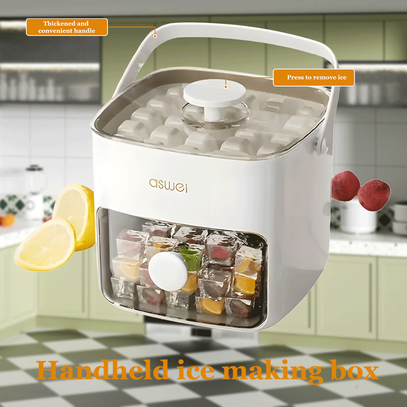 Portable Ice Maker Compact Large Capacity Creates 50 Ice Cubes Per Day