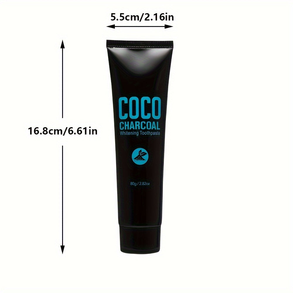 Natural Activated Charcoal Toothpaste for Teeth Whitening and Fresh Breath