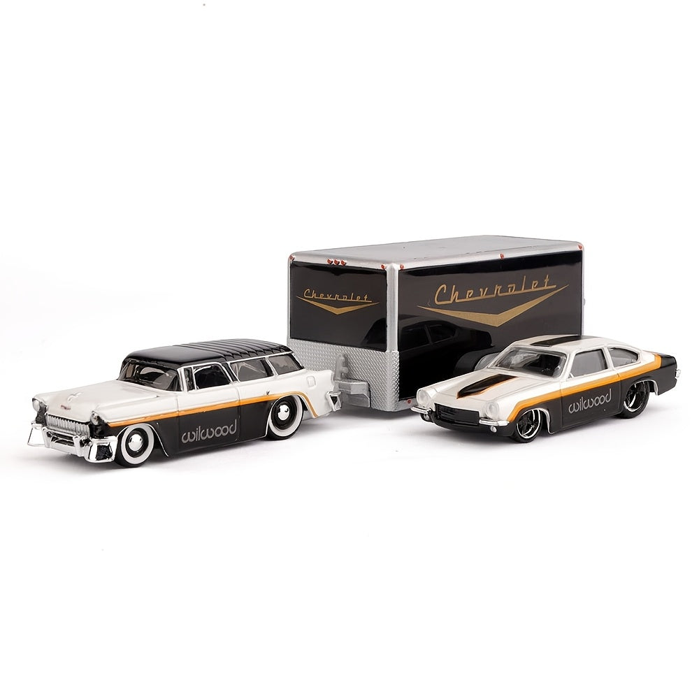 Modelo de coche de aleación para niños, juguete con puertas abiertas, deportivo, construcción, regalo