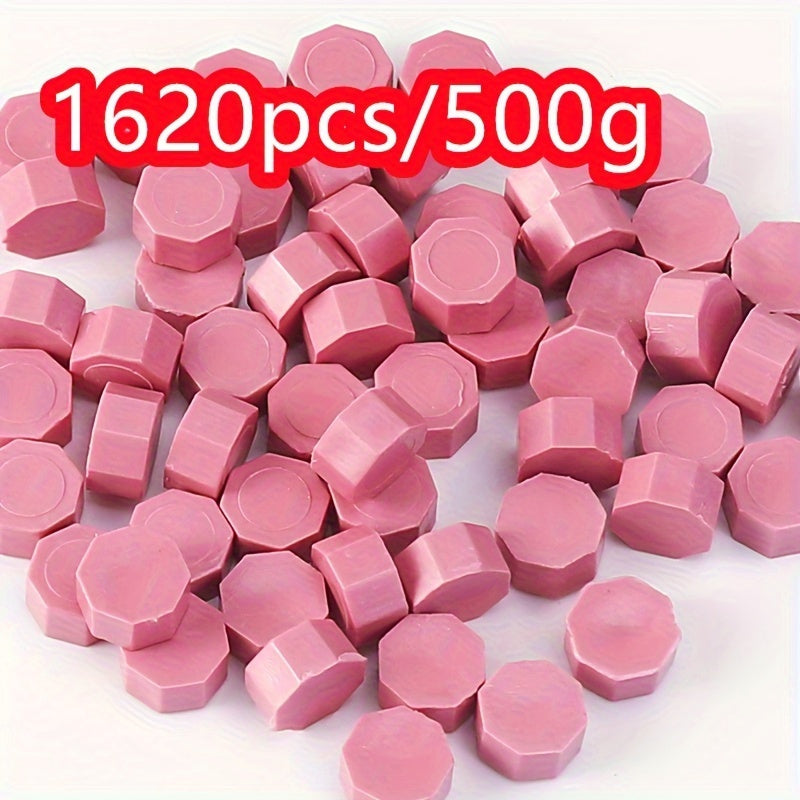 1620pcs 500g Octagonal Sealing Wax Particles for Envelope Gift Box DIY Retro Bulk Sealing Wax