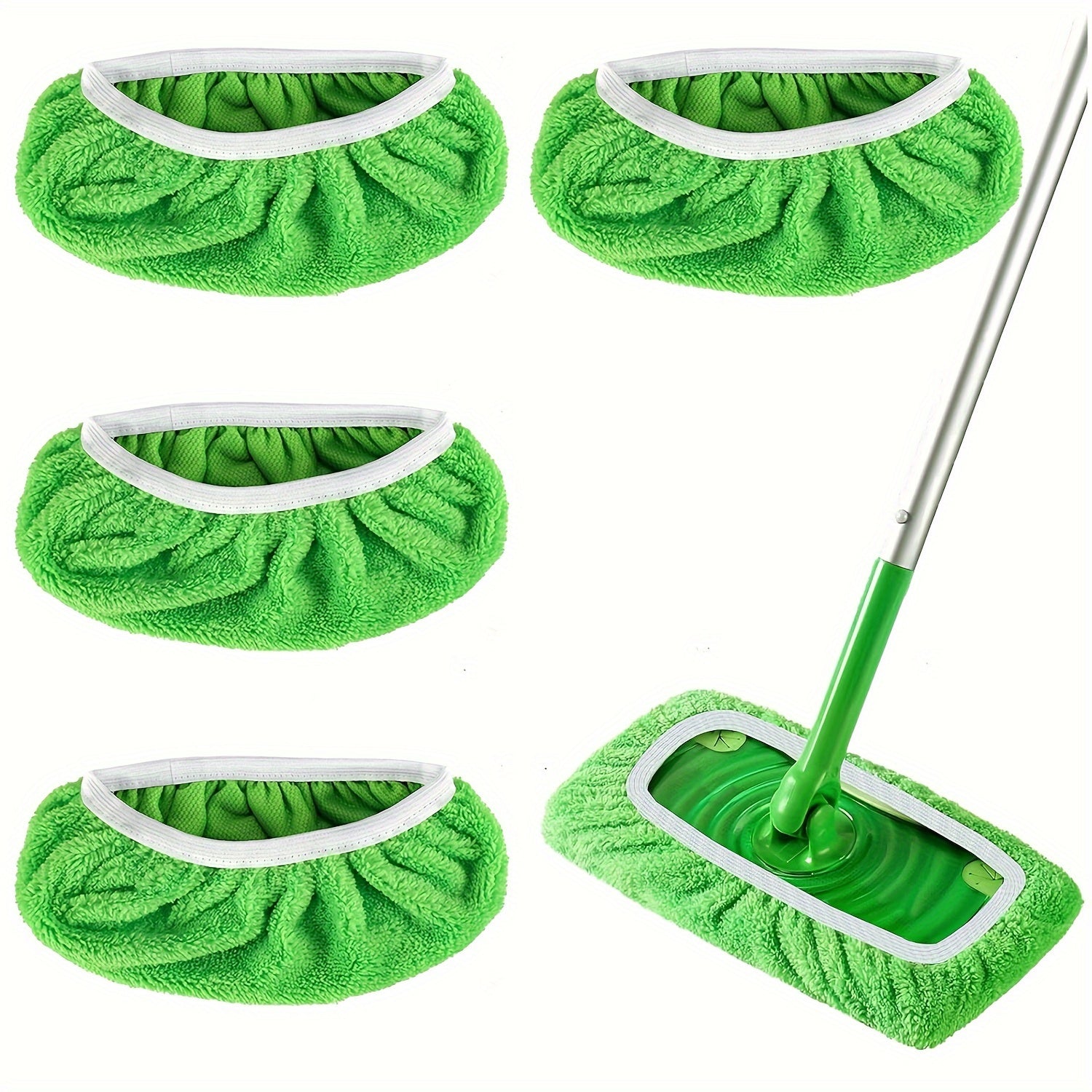 Microfiber Mop Replacement Pads Set of 4 for Wet Dry Floor Cleaning