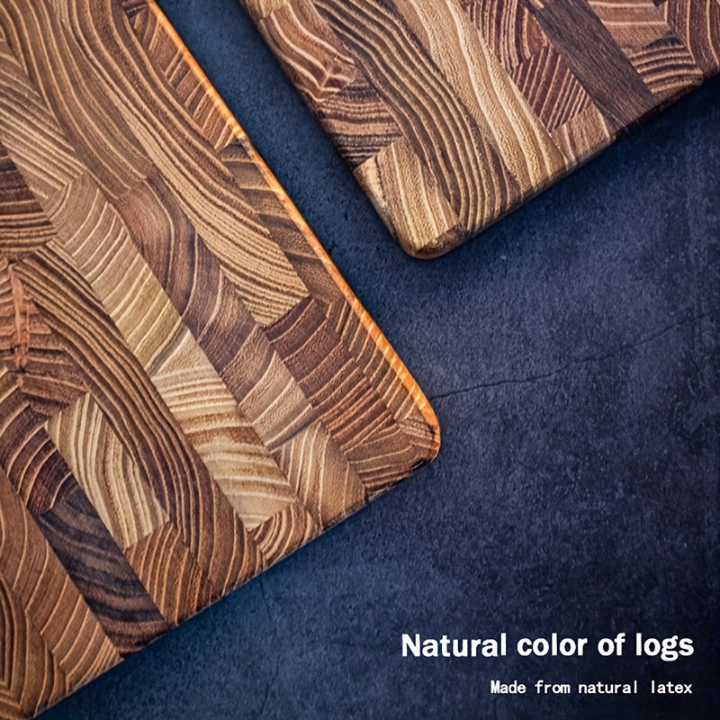 Teak Wood Cutting Board Rectangular Chopping Block Kitchen Durable