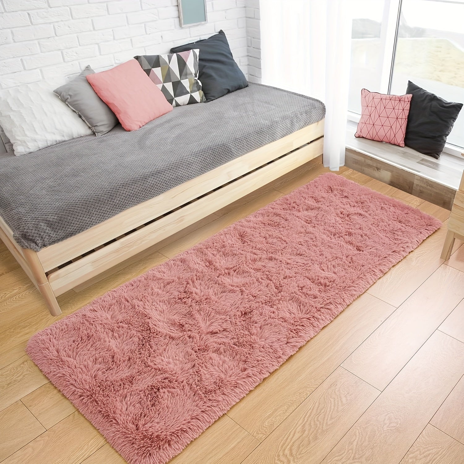 Koʻp rangli yashash xonasi va yotoqxona uchun qulay shag polyester soʻrgʻich mato