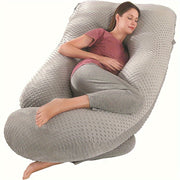 Pregnancy Support Pillow J-Shaped Lumbar Maternity Pillow for Comfort
