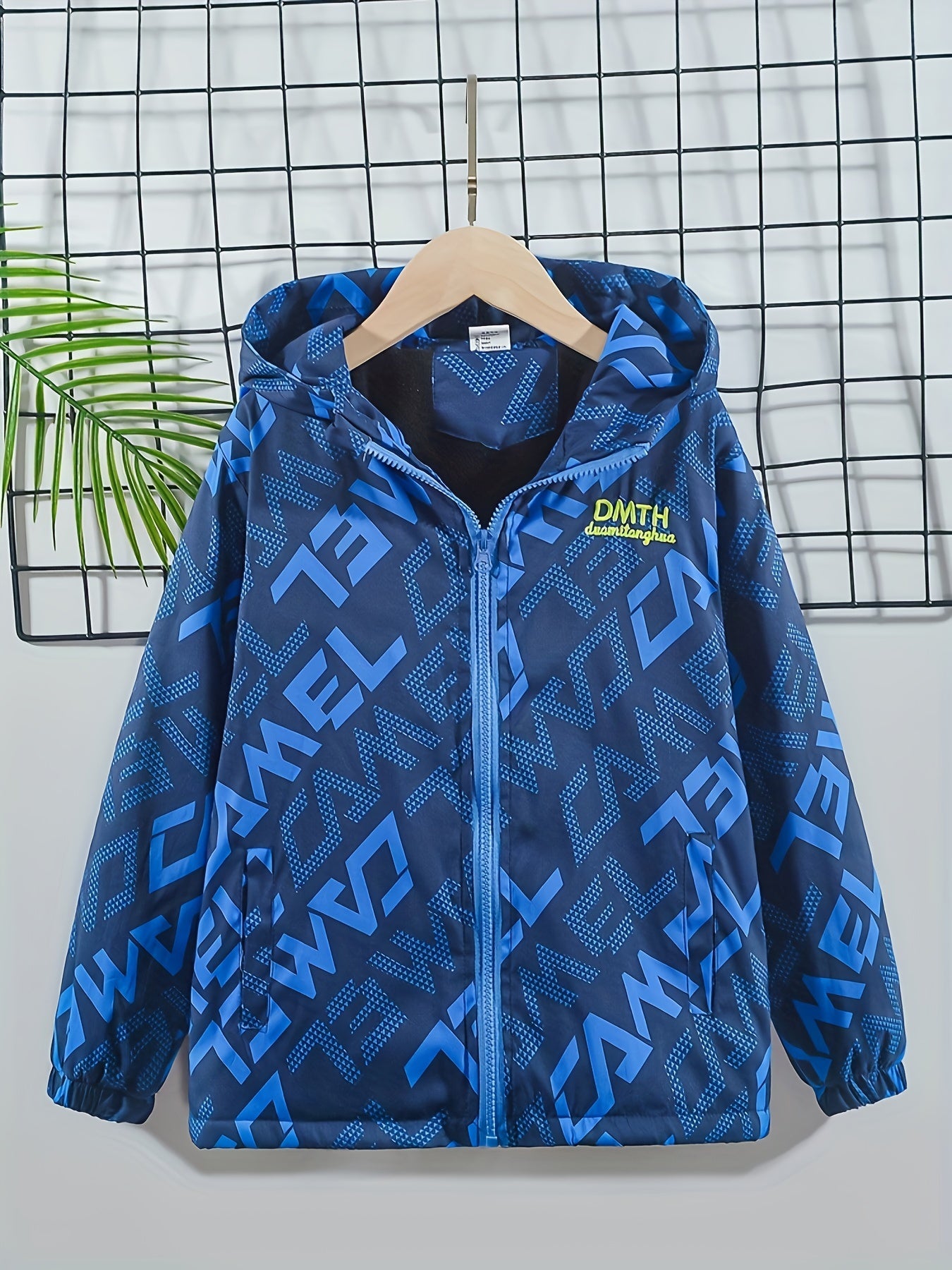 Kids Boys Windproof Velvet Jacket Hooded Spring Autumn Sizes 3-15