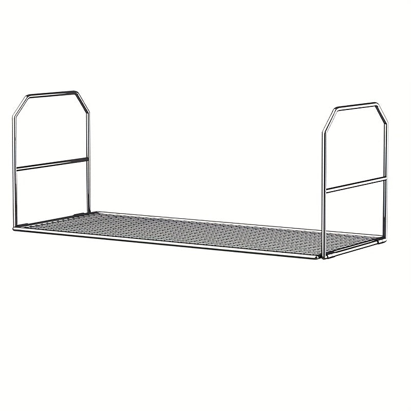 Metal Foldable Storage Rack for Kitchen and Bedroom Organization Hanging Shelf