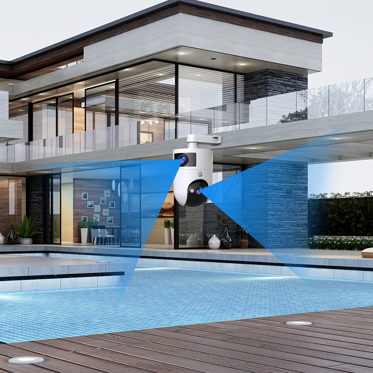 1080p HD Dual Band WiFi Indoor Security Camera Night Vision App Control Compatible with Smartphones and Apple HomeKit