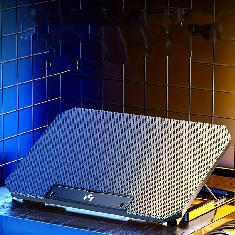 Охлаждающая подставка для ноутбука с двумя вентиляторами, питающаяся через USB, тихий игровой кулер, универсальная подставка для ноутбука