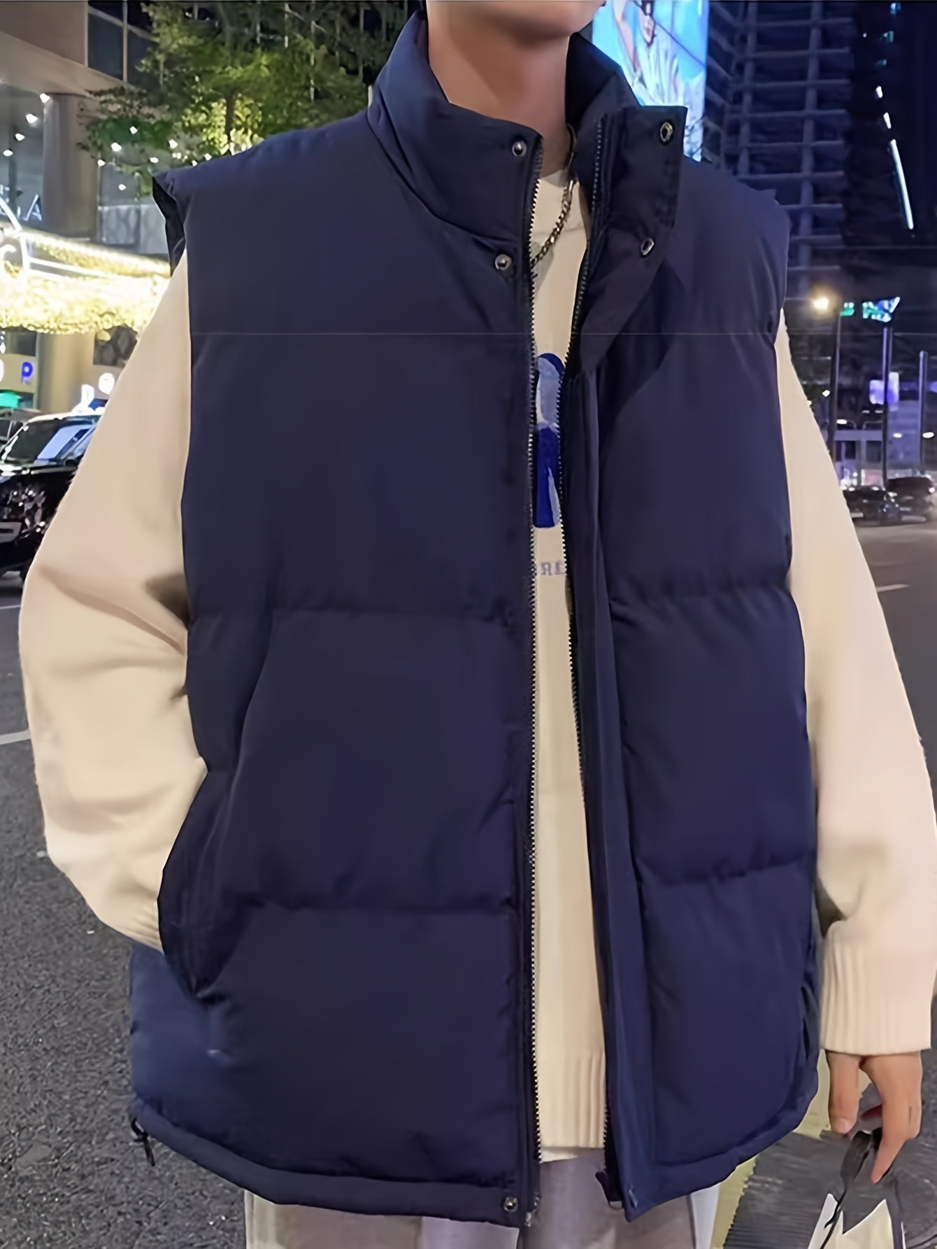 Erkaklar uchun mustahkam rangli jilet, turli xil ko'ylaklar bilan - Kuz va Qish uchun ideal, Polyester, mashinada yuvish mumkin