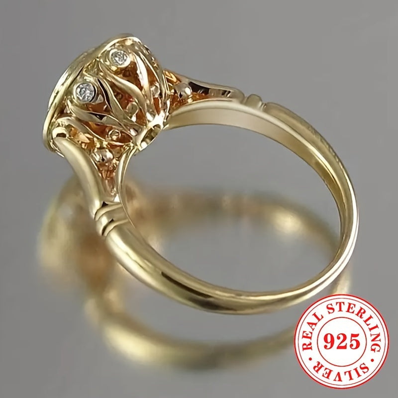 Women's Engagement Ring Set Sterling Silver Cubic Zirconia Wedding Jewelry