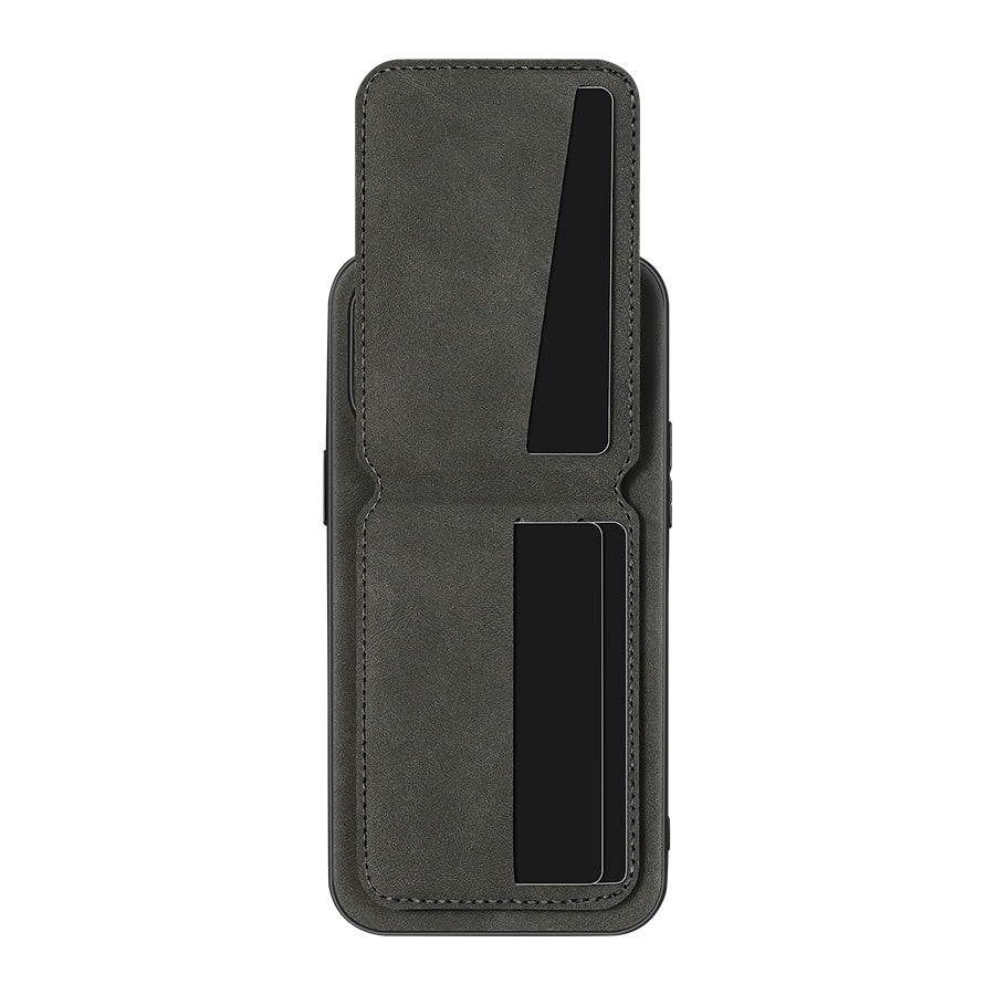 Faux Leather Wallet Phone Case for iPhone Models with Magnetic Buckle