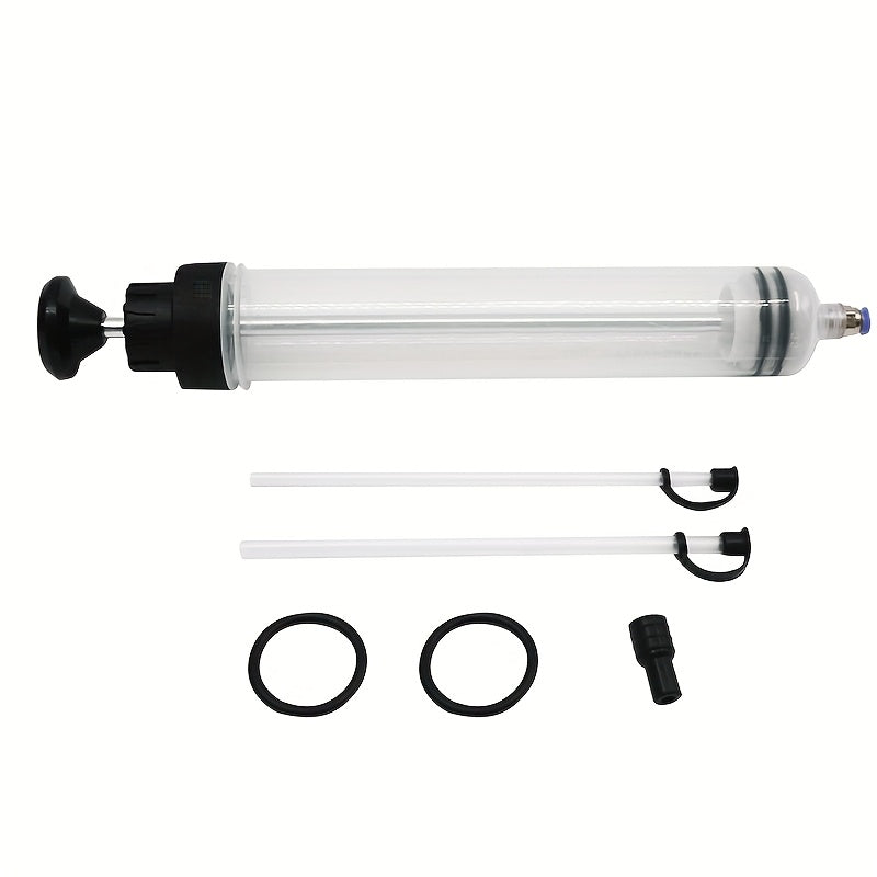 Manual Oil Extractor Pump 500cc Transparent Automotive Syringe for Easy Oil Change
