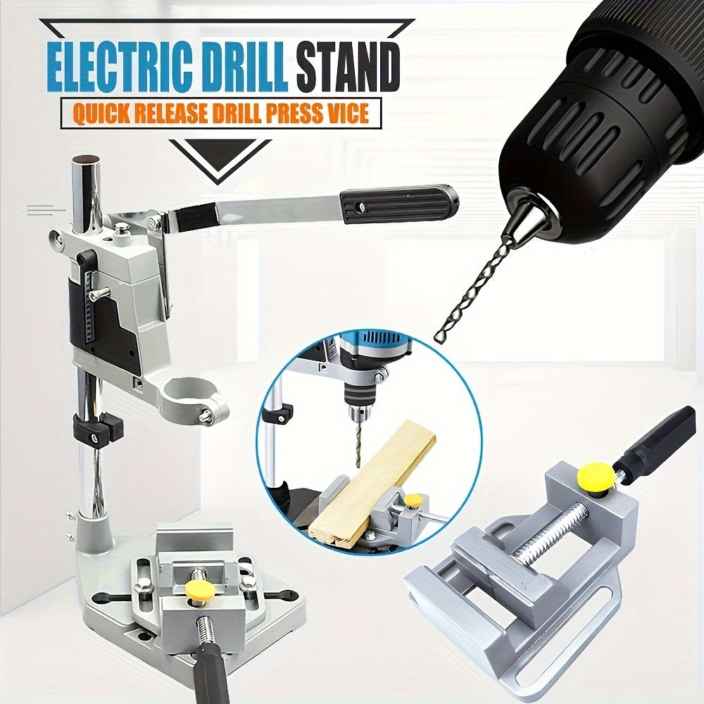 Aluminum Alloy Drill Press Stand Rust-Proof Flat Head for Home and Industrial Use