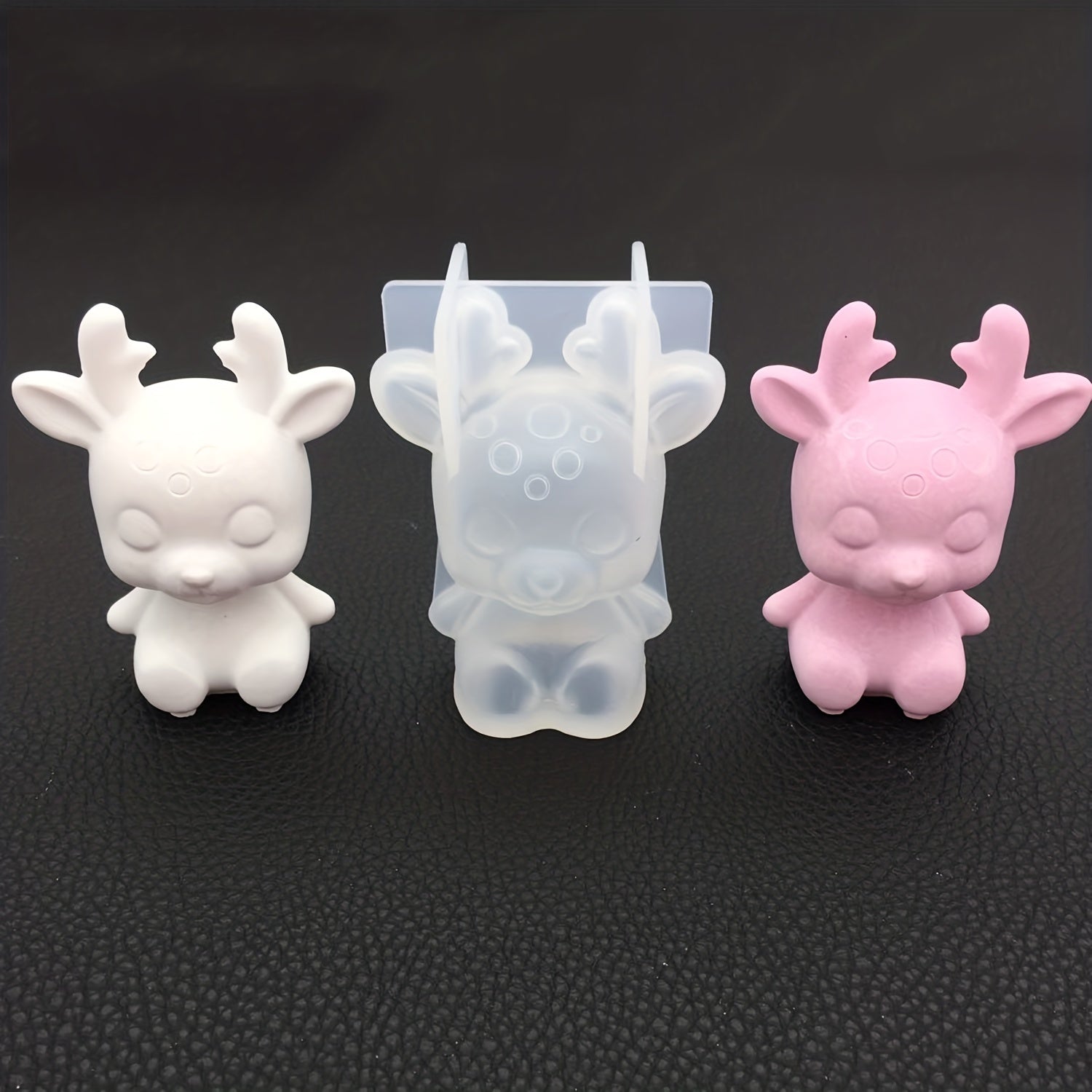 Silicone Christmas Deer Mold for Cake Decorating, Chocolate, Gummy, Soap, Ice Cubes