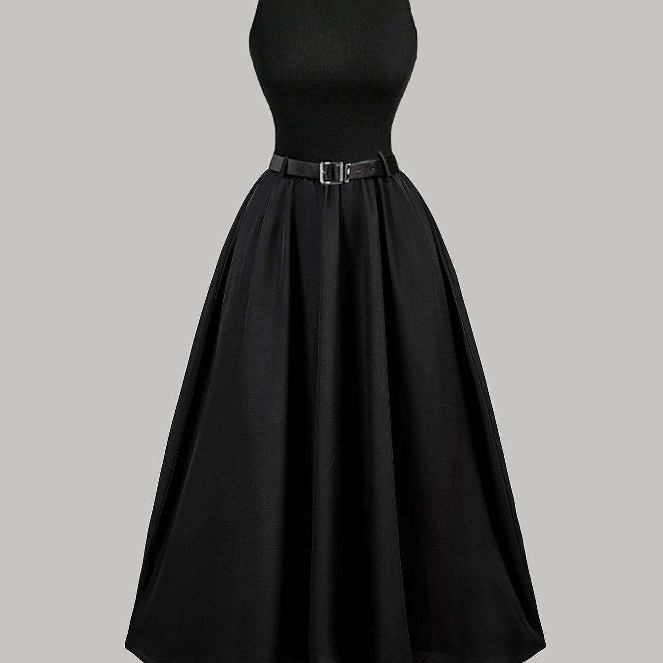 Yevropa va Amerika tez modaiga e'tibor bering, ayollar uchun bir rangli yengsiz yozgi ko'ylaklar.