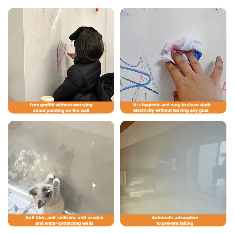 Electrostatic Wall Protector Film Reusable Self-Adhesive PVC Contact Paper