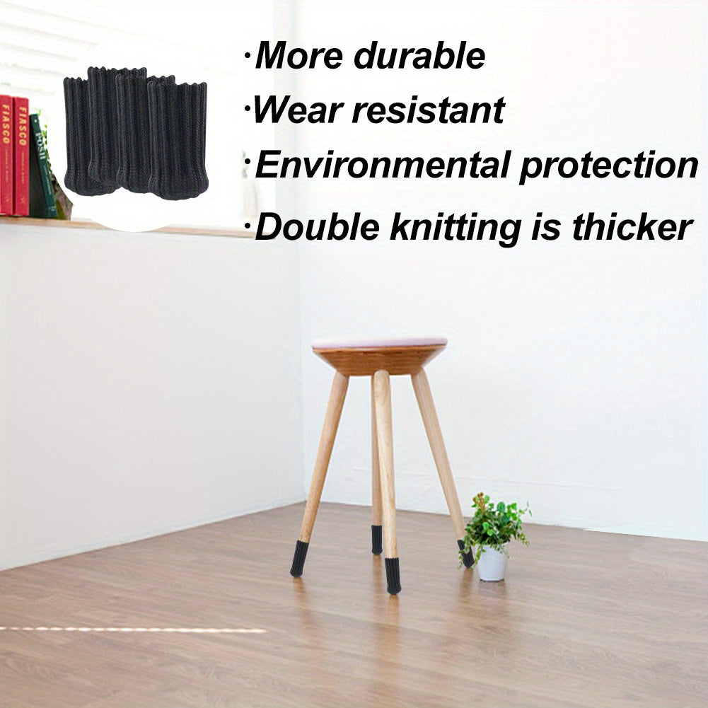 Floor Protector Chair Leg Socks with Felt Pads Set of 4 or 24