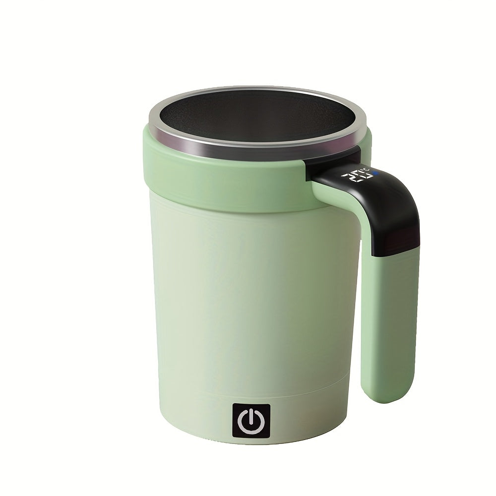 Automatic Magnetic Stirring Coffee Cup With Temperature Measurement Portable Electric Mug