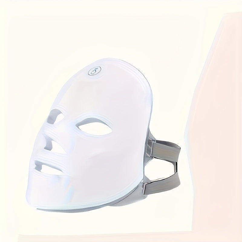 USB orqali zaryadlanadigan elektr yuz niqobi, sensorli ekran, 7 rang, ko'chma uy go'zallik qurilmasi.