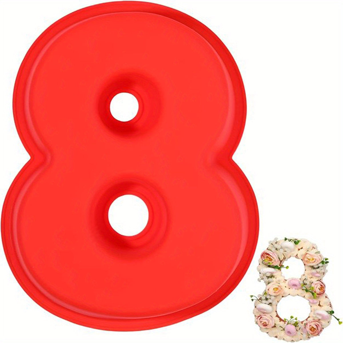 Silicone Cake Mold for 3D Large Cakes Numbers 0-9 for Birthdays Weddings