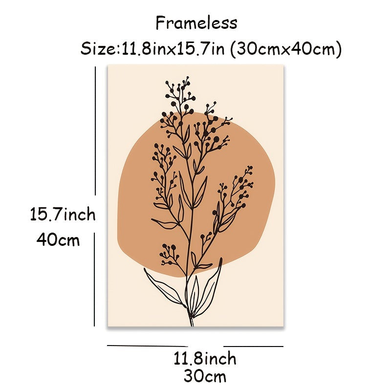 Set of 6 Boho Landscape Canvas Wall Art Prints 11.8x15.7 Inches for Living Room