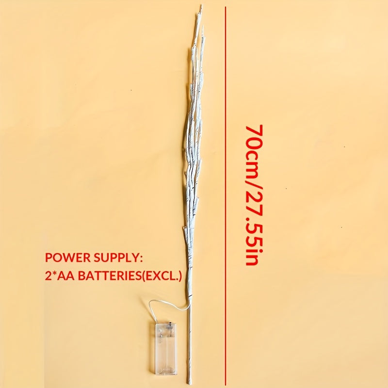 20-LED Willow Twig String Lights for Weddings Parties Home Decoration