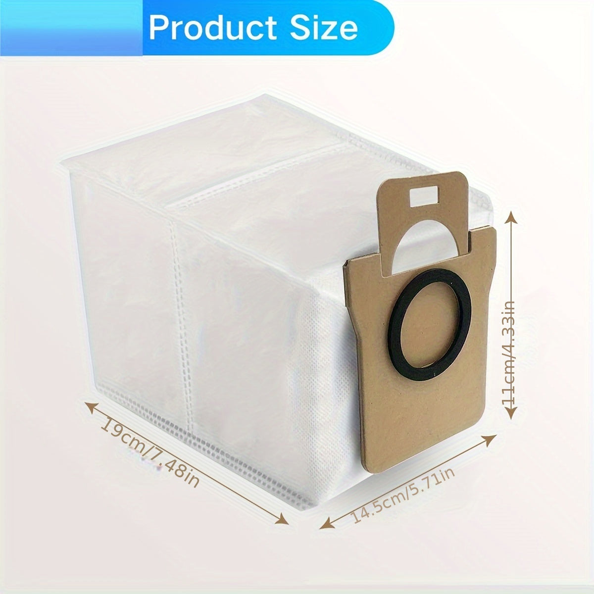 Set of 10 Sealed Dust Bag Replacements for Robot Vacuum Cleaners