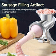 Manual Meat Grinder with Hand Crank for Sausage Making and Food Chopping