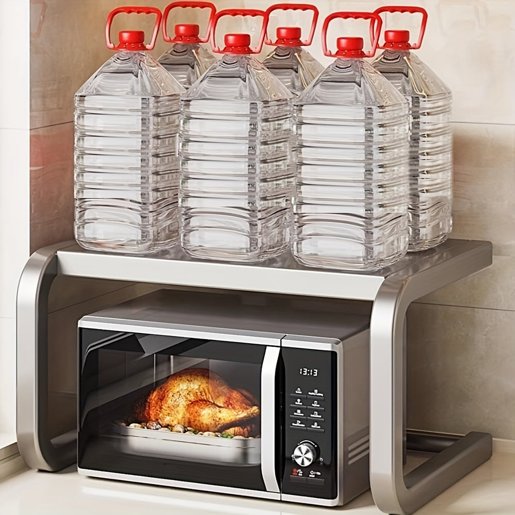 Kengaytiriladigan karbon po'latdan yasalgan mikroto'lqinli pech uchun javon, oshxona uchun stol usti saqlash