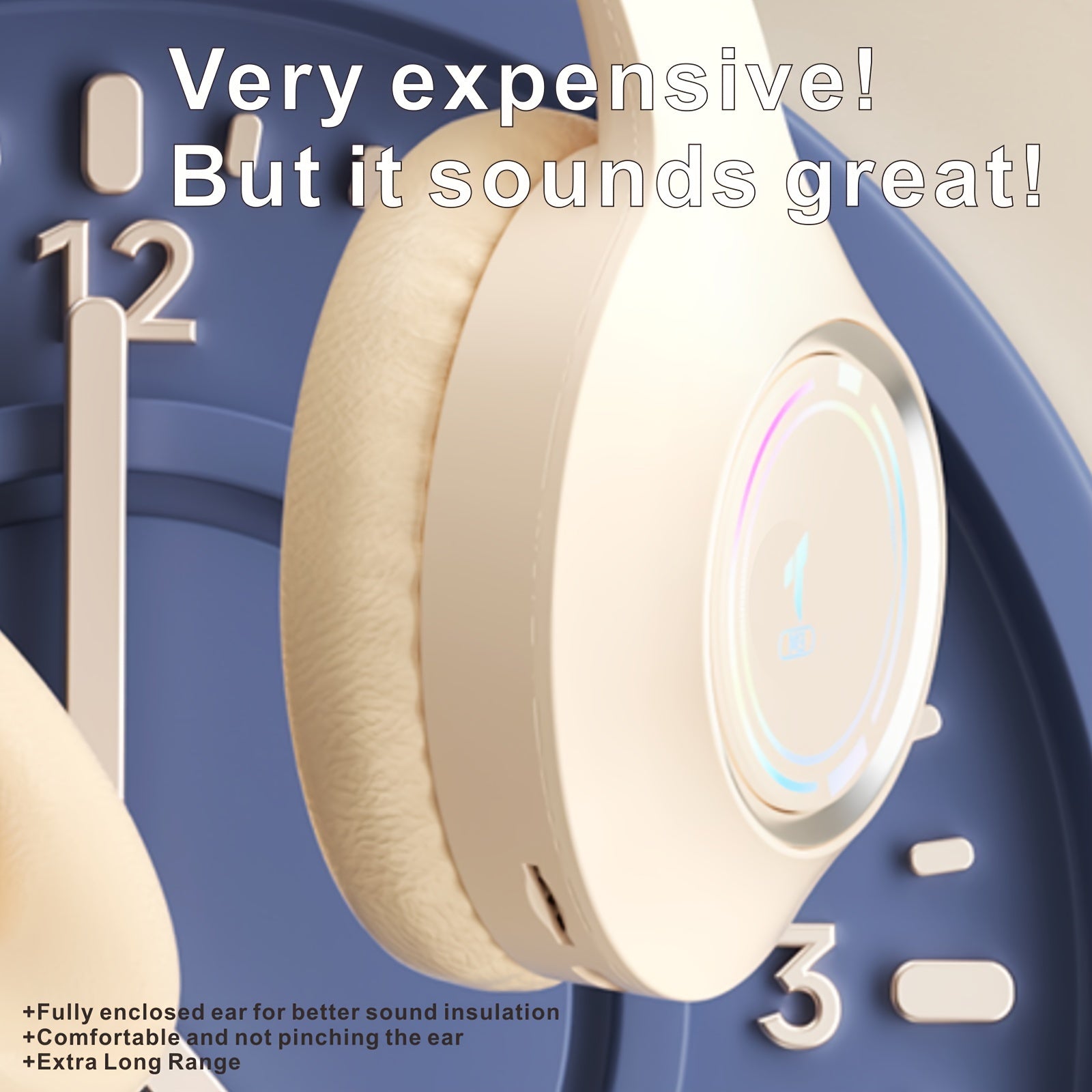 Wireless Earphones with Noise Cancellation and Rechargeable Battery for Exercising