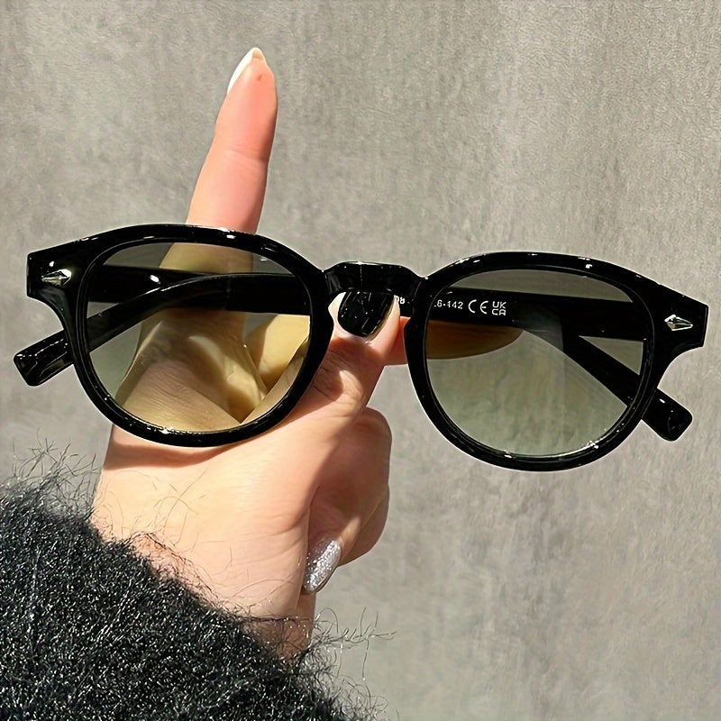 Mushukko'z moda ko'zoynaklari retro tortoiseshell anti-chiroyli dumaloq ramka kichik rang-barang linzalar partiyalar uchun