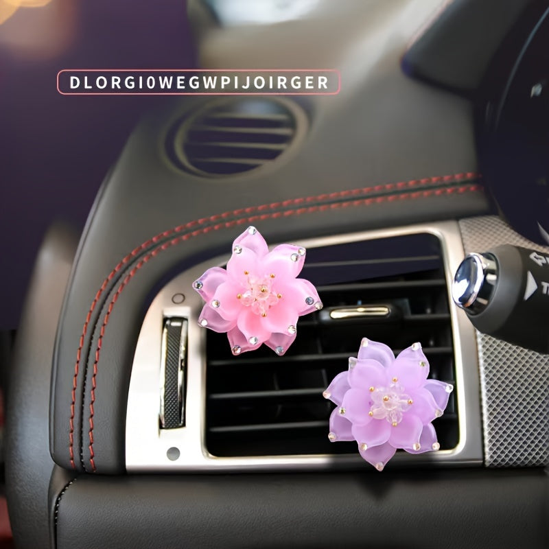 Avtomobil konditsioneri chiqishi suv tomchilari gull avtomobil hidi beruvchi bezak