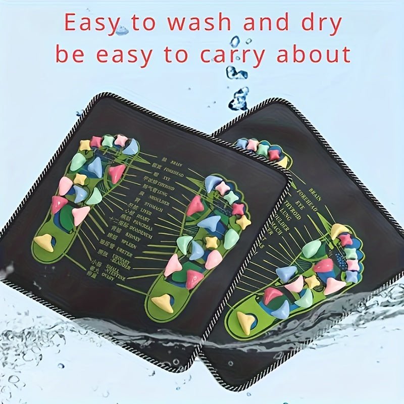 An'anaviy Xitoy tibbiyoti uchun akupressura oyoq massaji matosi, batareyasiz sog'liq va farovonlik aksessuari.