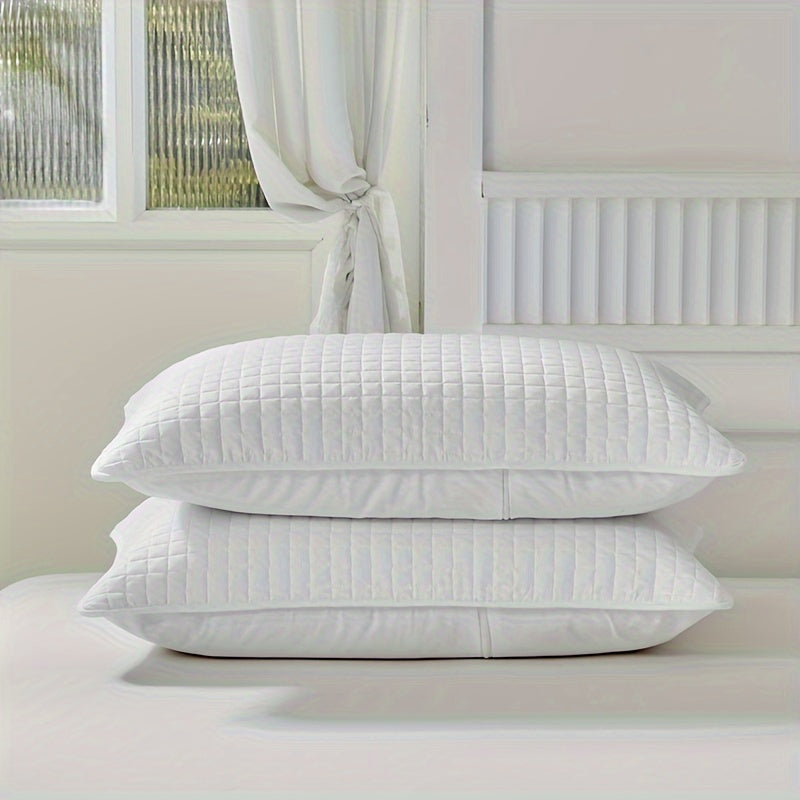 Geometric Pattern Bamboo Fiber Pillow Protector Cover with Envelope Closure Machine Washable Oil and Stain Resistant