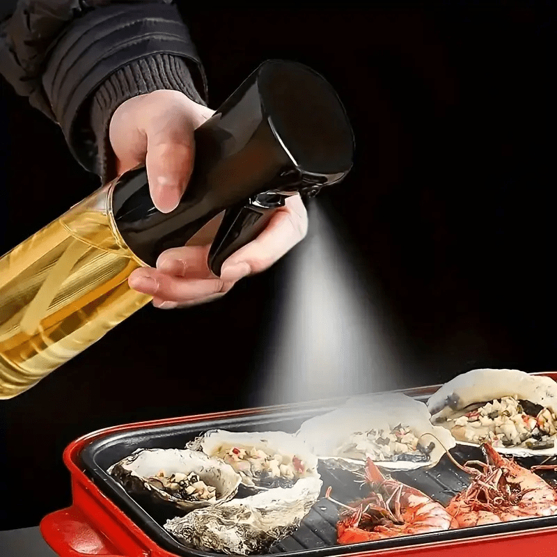 Yuqori bosimli moy purkash shisha, havo fritözlari uchun, oziq-ovqatga xavfsiz PET pishirish va BBQ aksessuari