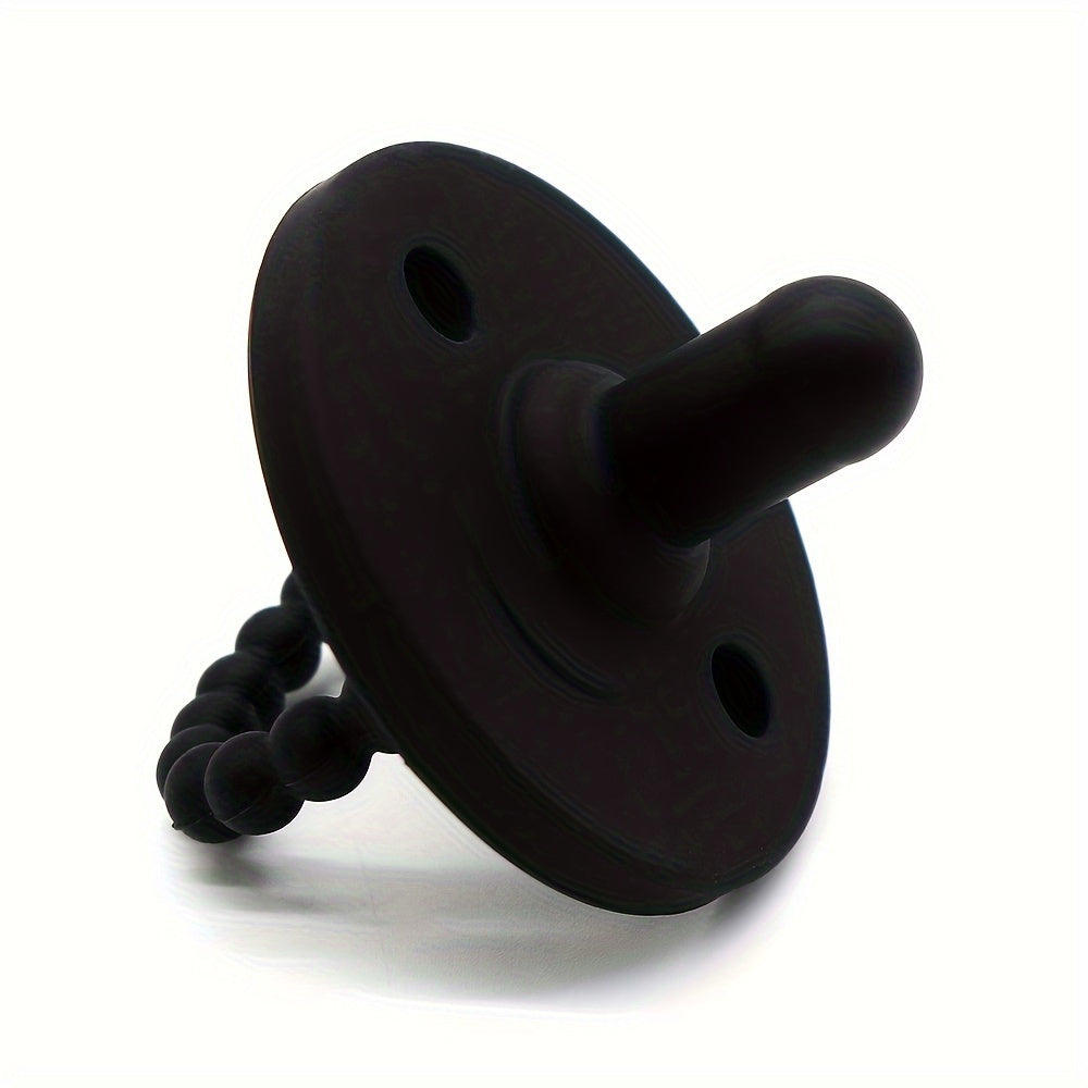 Soft Silicone Pacifier for Newborns with Cute Round Shape Teething Soother
