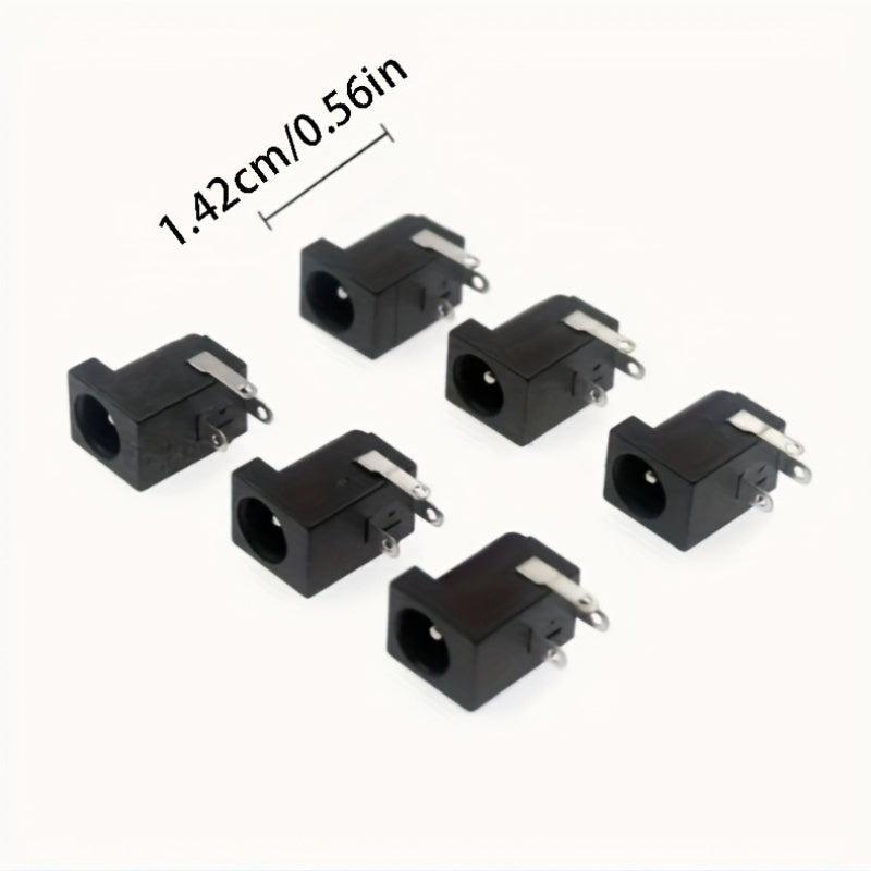 10 Piezas de enchufe de corriente DC universal para guitarra y bajo, conector de 5.5mm x 2.1mm