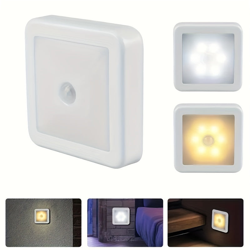 Modern Wall Light with 6 LEDs Motion Sensor Adjustable Brightness Battery Operated