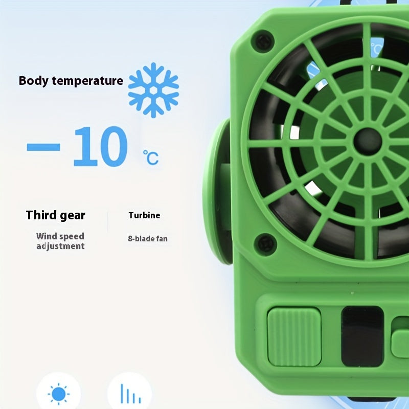 LED chiroq, quvvat banki va 3 tezlikli portativ shamol bilan qo'lsiz qayta zaryadlanadigan bel soati. Kamping, yurish va favqulodda vaziyatlar kabi tashqi faoliyatlar uchun ideal. Clip-on dizayni bilan