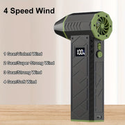 Портативный турбореактивный вентилятор с цифровым дисплеем, перезаряжаемый воздуходувка 36В