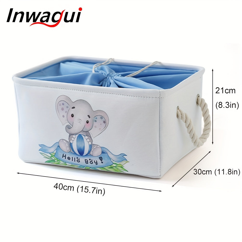 Cesta de almacenamiento de tela Art Deco para bebé niño para juguetes y organización en la habitación infantil