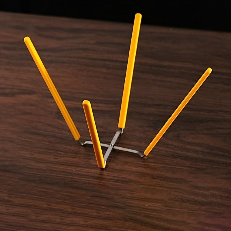 Silicone Folding Cake Cooling Rack for 12.7-22.86 cm Molds Collapsible Stainless Steel Baking Sheet