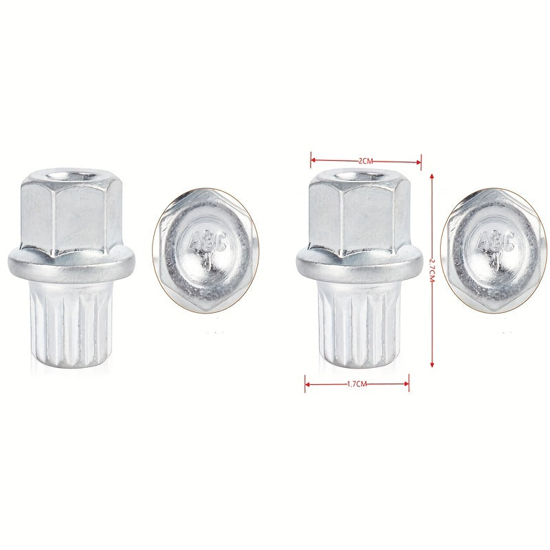 Universal temir rozetkali kalitlar to'plami, shinalarni o'g'irlashdan himoya qilish uchun sozlanadigan xex boshli