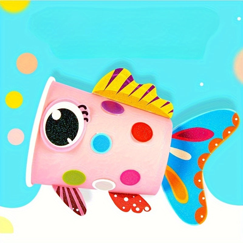 Educational Art and Craft Set for Kids Ages 3-6 with Stickers and Fine Motor Skills Development