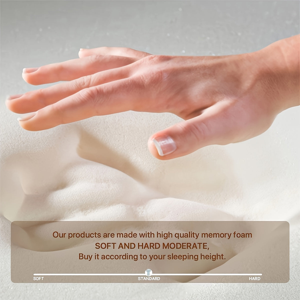 Memory Foam Pillow for Neck and Cervical Support Contour Shape for Comfortable Sleep