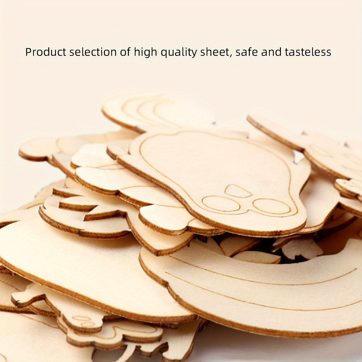 20pcs Wooden Hollow Painting Templates for Doodling and Coloring Animal Fruit Patterns