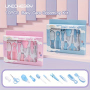 10-Piece Children's Grooming and Healthcare Kit with Nasal Aspirator and Tongue Brush