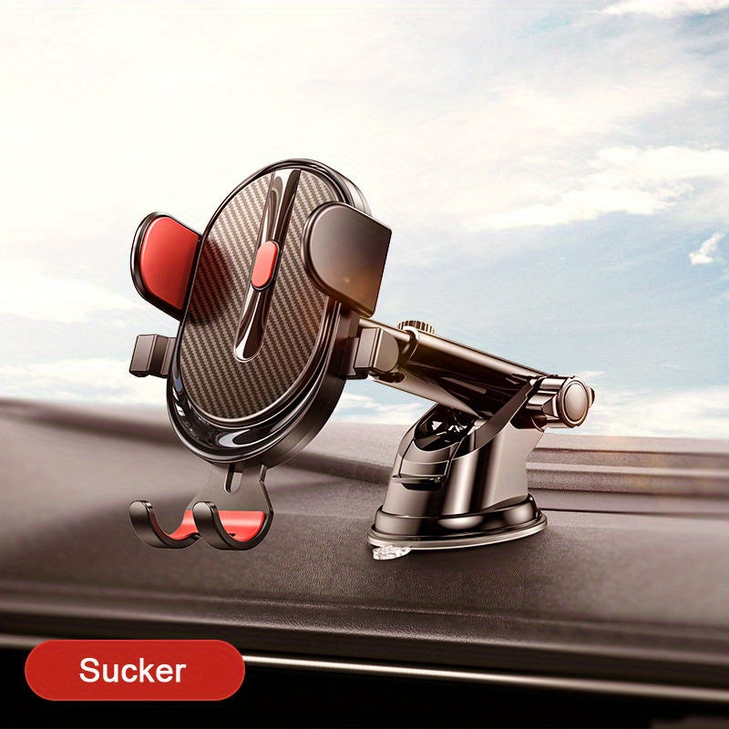 Soporte universal para coche con brazo extensible y ventosa para smartphones