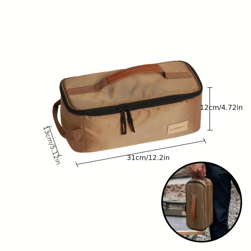 Rugged Storage Bag for Gas Canisters and Firewood, Portable Camping Organizer