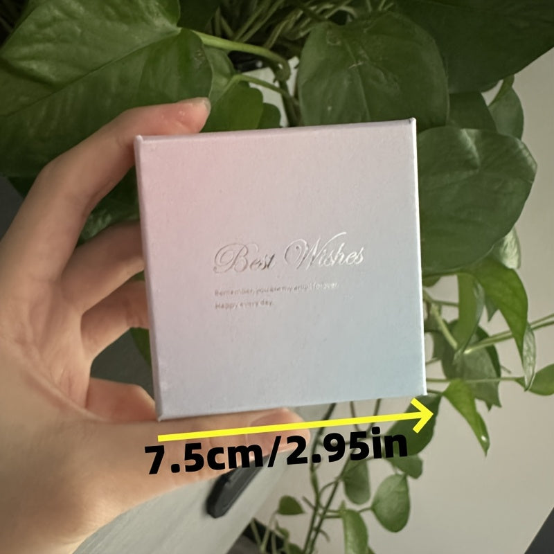 Women’s Crystal Jewelry Set with Bracelet Ring Necklace Gift Box Versatile Holiday Accessory